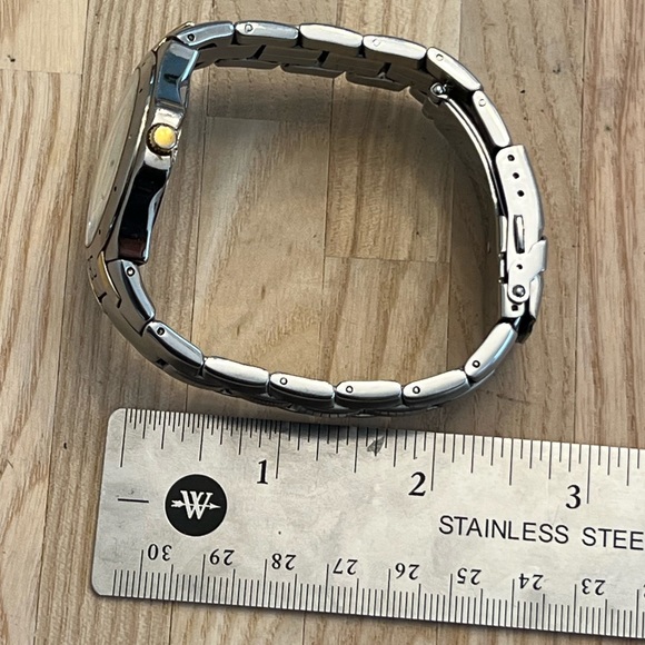 Caravelle by Bulova Men’s Watch White Dial Two Tone Bracelet Date Window - Picture 11 of 11